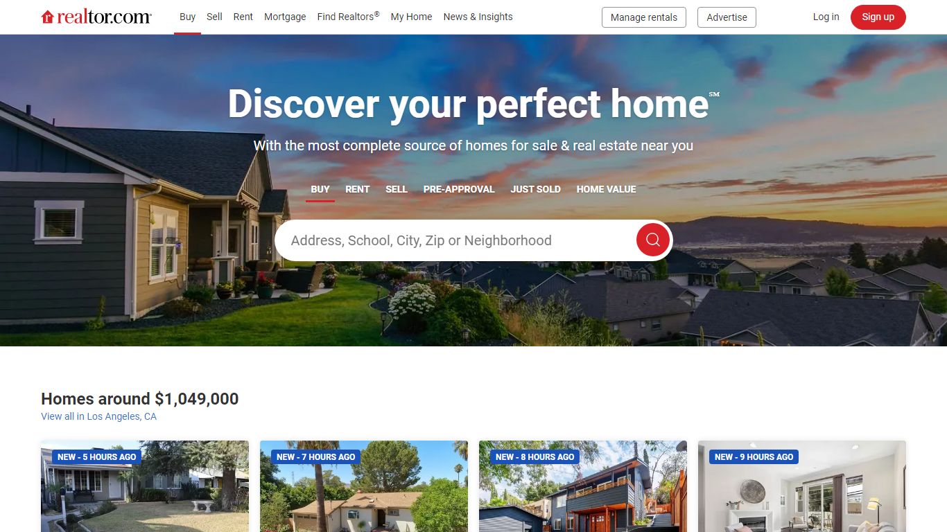 Homes for Sale, Real Estate & Property Listings | realtor.com®